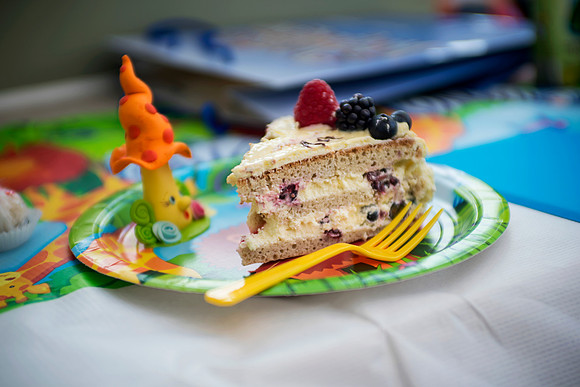 Smash the cake. One year old