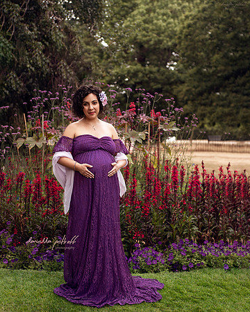Mum to be purple dream outdoor photo session